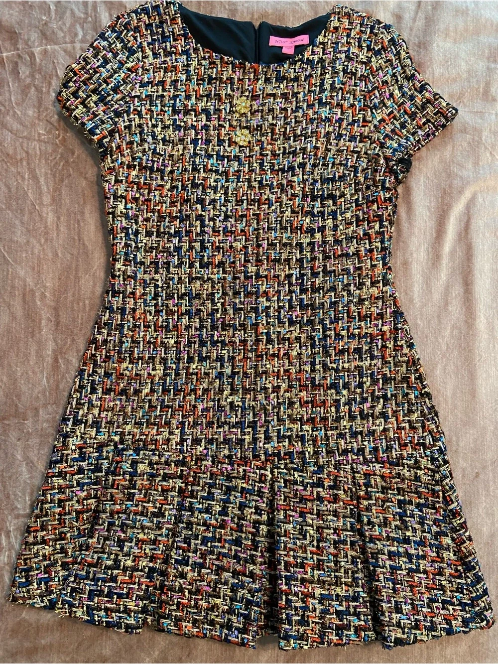 Betsey Johnson Multicolor Tweed Mini Dress - Picture 5 of 8